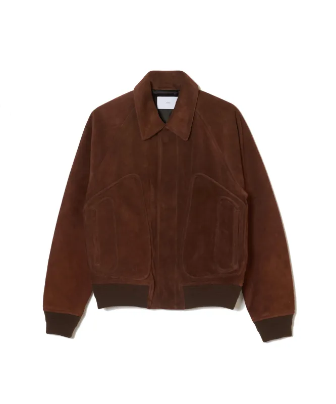 SUEDE PIPING LEATHER BLOUSON made by Sugar Hill Tokyo