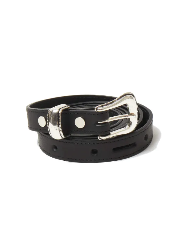 LEATHER LONG BELT made by Sugar Hill Tokyo