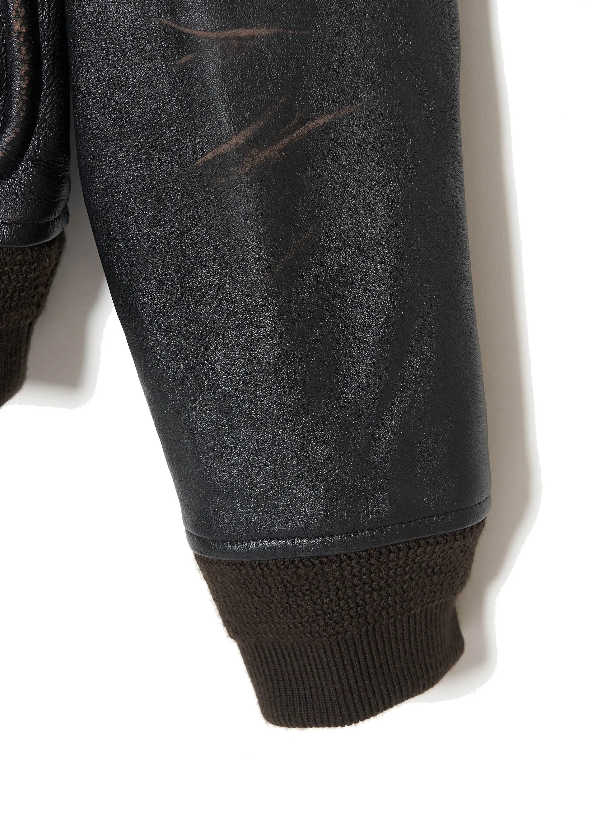 CORDED LEATHER BLOUSON sold by Sugarhill product image thumbnail 5