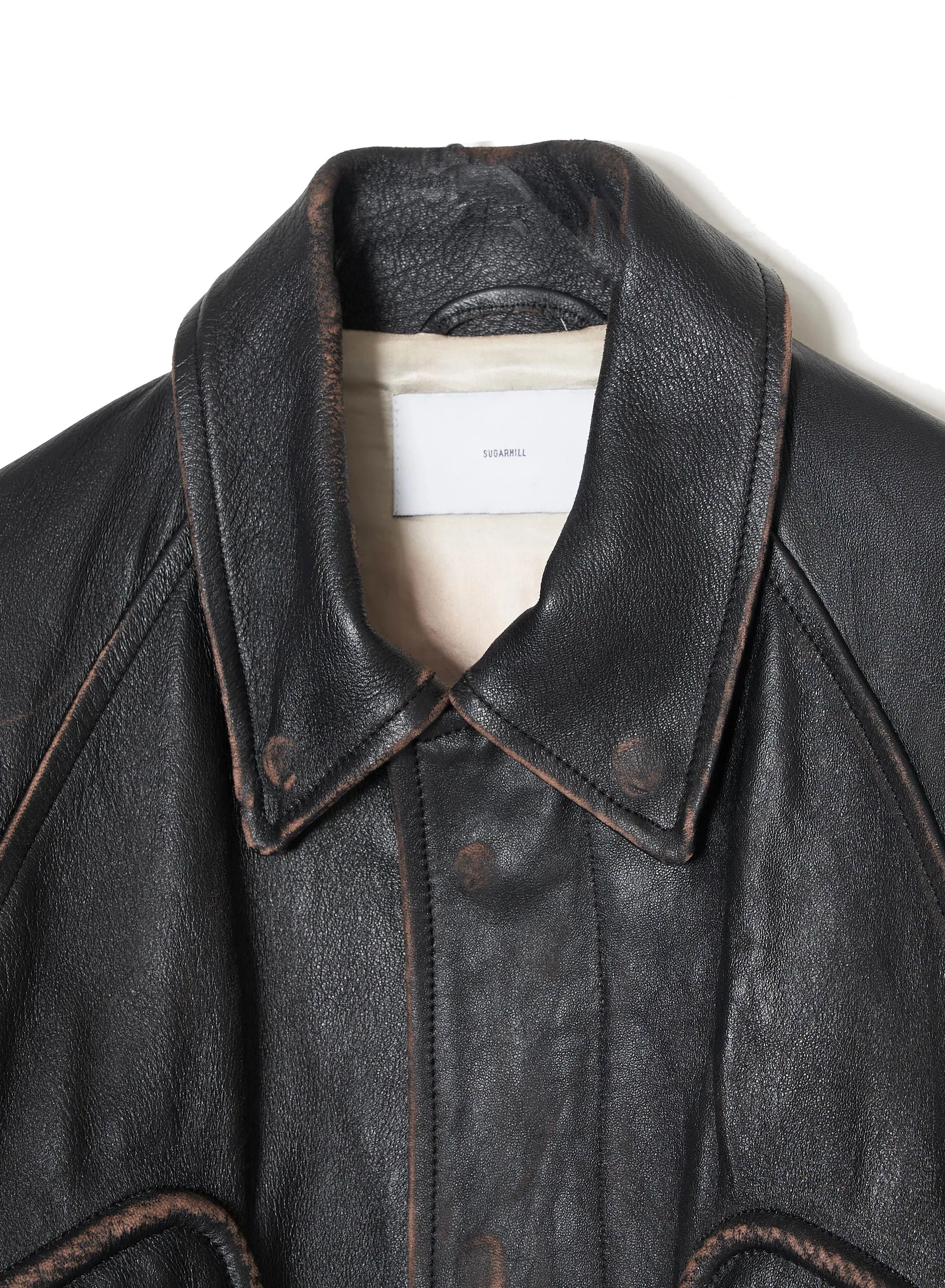 CORDED LEATHER BLOUSON sold by Sugarhill product image thumbnail 3