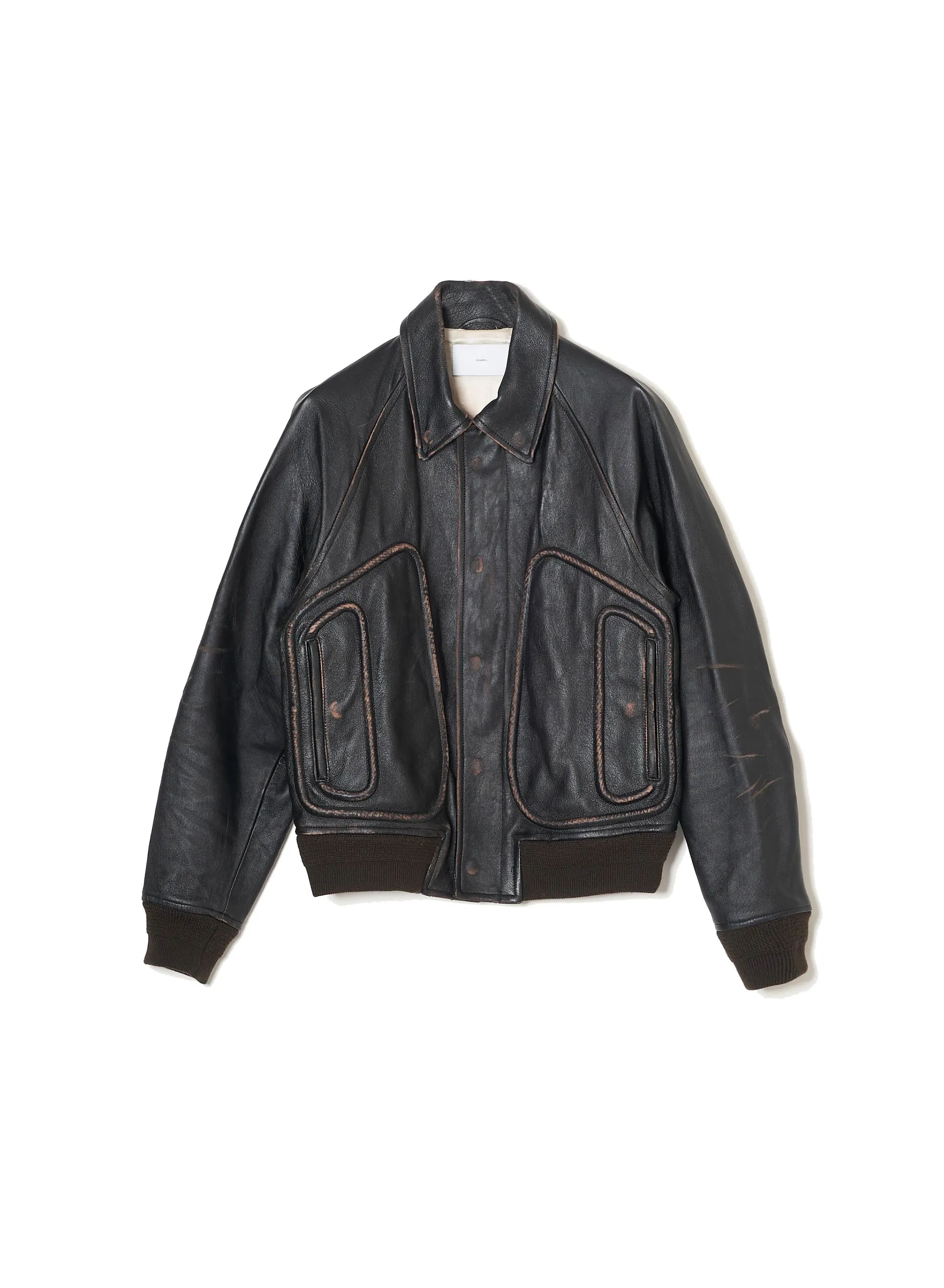 CORDED LEATHER BLOUSON sold by Sugarhill