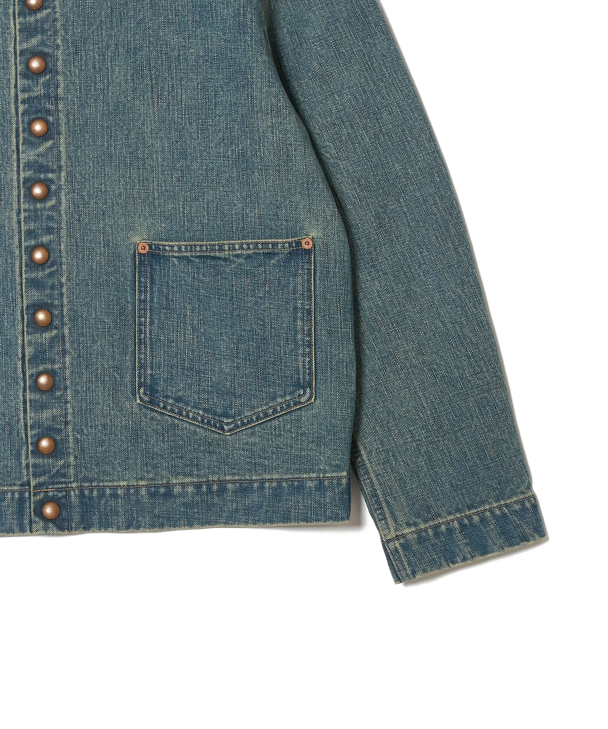 FADED BUTTON DNEIM JACKET sold by Sugarhill product image thumbnail 4