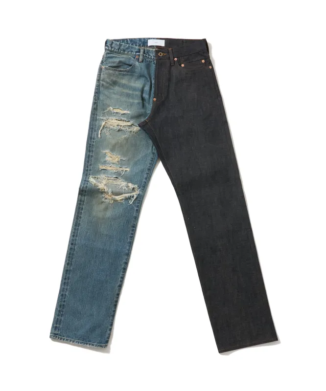 HALF AGED MODERN DENIM STRAIGHT CUT made by Sugar Hill Tokyo