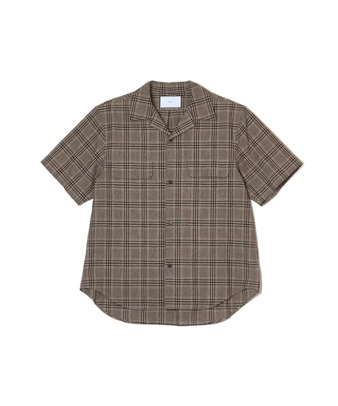 LINEN OPEN-COLLOR HALF SLEEVE SHIRT made by Sugar Hill Tokyo