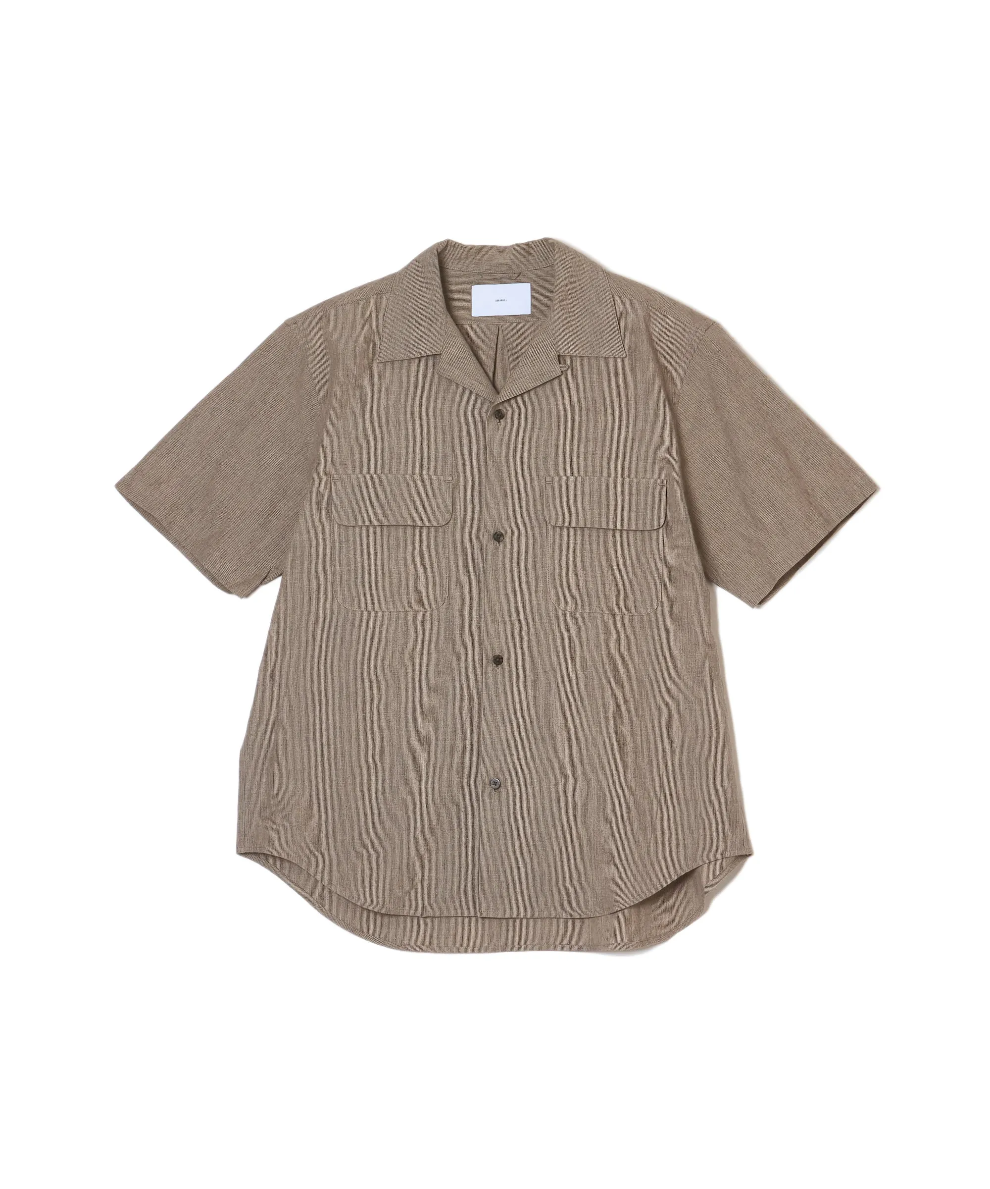 LINEN OPEN-COLLOR HALF SLEEVE SHIRT sold by Sugarhill product image thumbnail 3