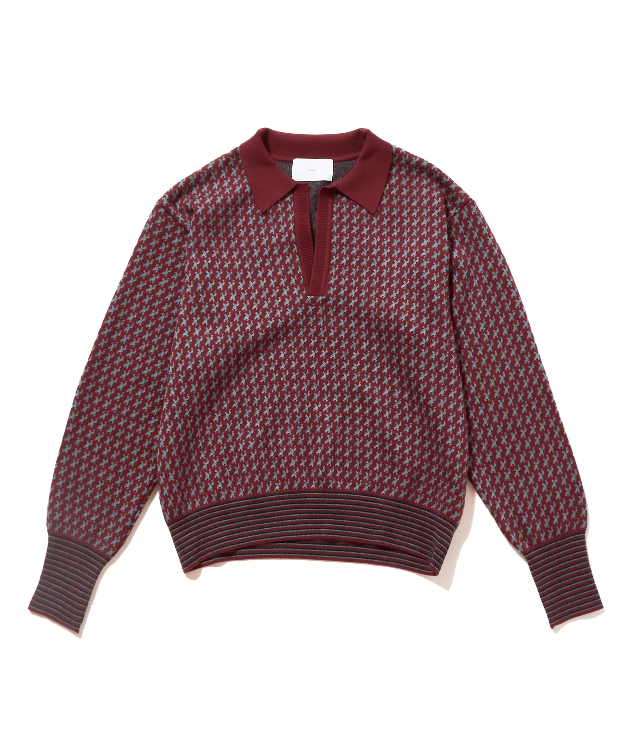 JACQUARD KNIT POLO sold by Sugarhill product image thumbnail 3
