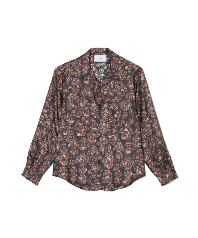 SILK OPEN COLLER SHIRT made by Sugar Hill Tokyo