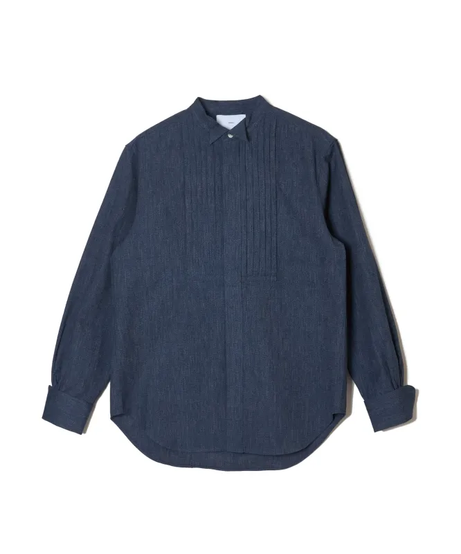 CHAMBRAY BOSOM SHIRT made by Sugar Hill Tokyo