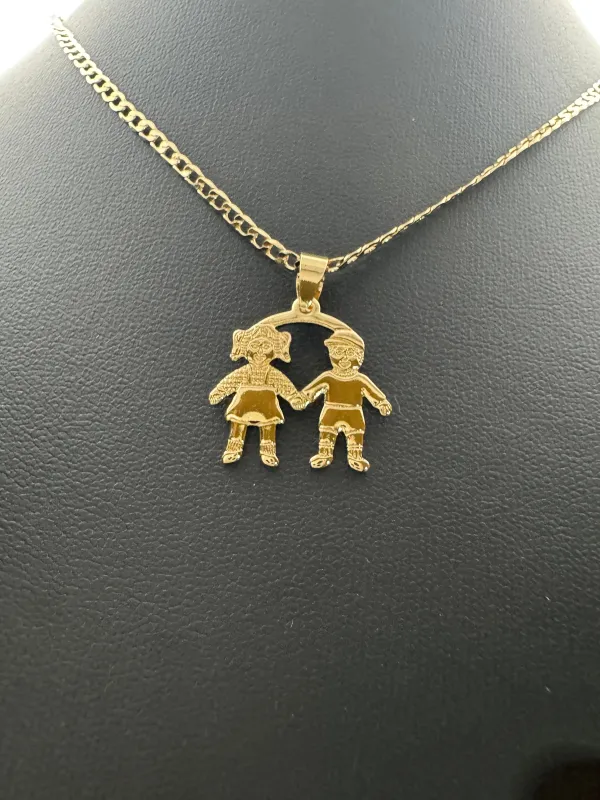 *Family (1 Boy, 1 girl) Necklace made by House of Charmz & More