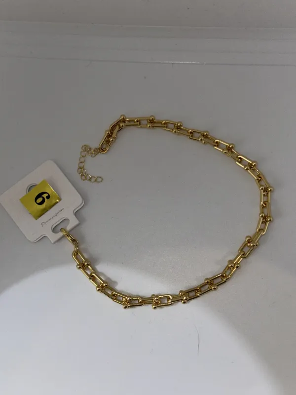 Stainless Steel Gold Anklet made by House of Charmz & More