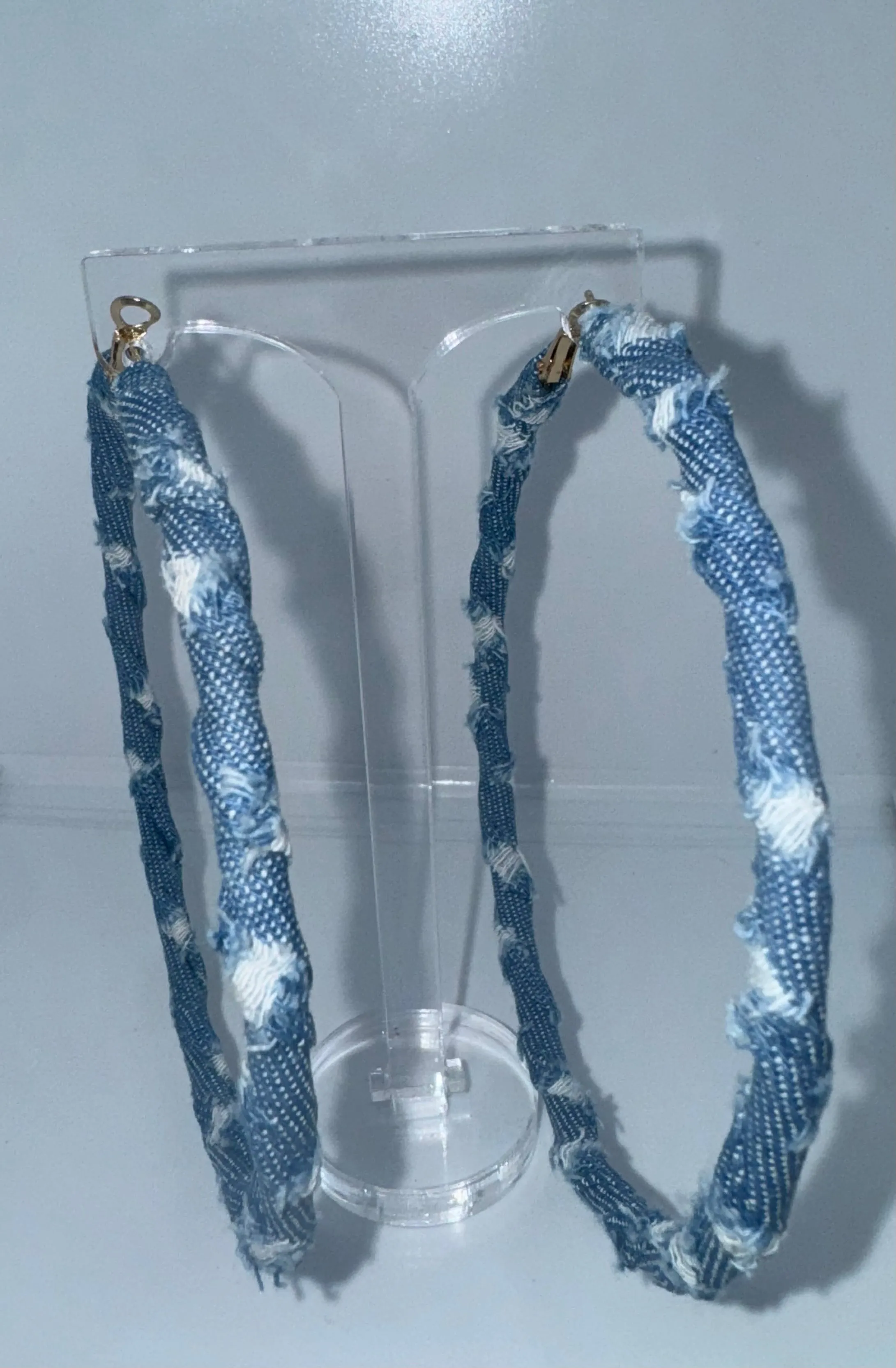 Extra Large Denim Hoops sold by House of Charmz & More