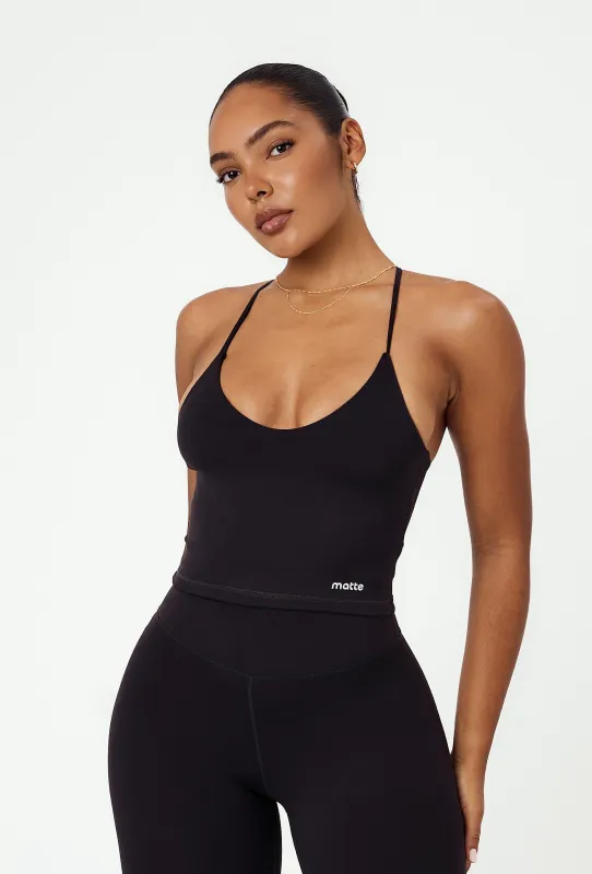 Bareform Double Layer Tank - Black sold by Matte Collection