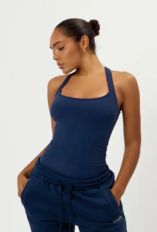 Soft Cinch Tank - Navy sold by Matte Collection