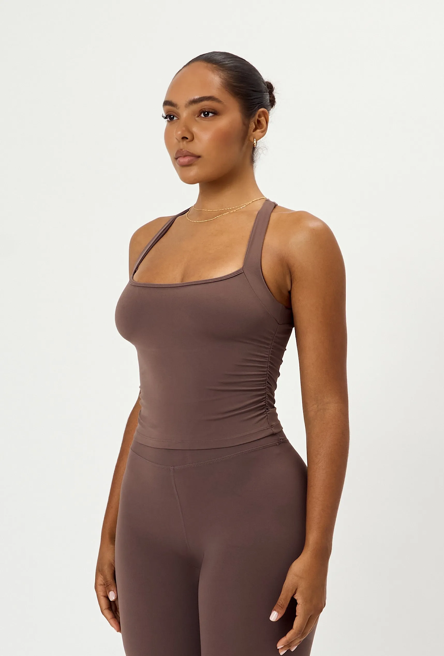 Soft Cinch Tank - Soft Cocoa sold by Matte Collection product image thumbnail 2