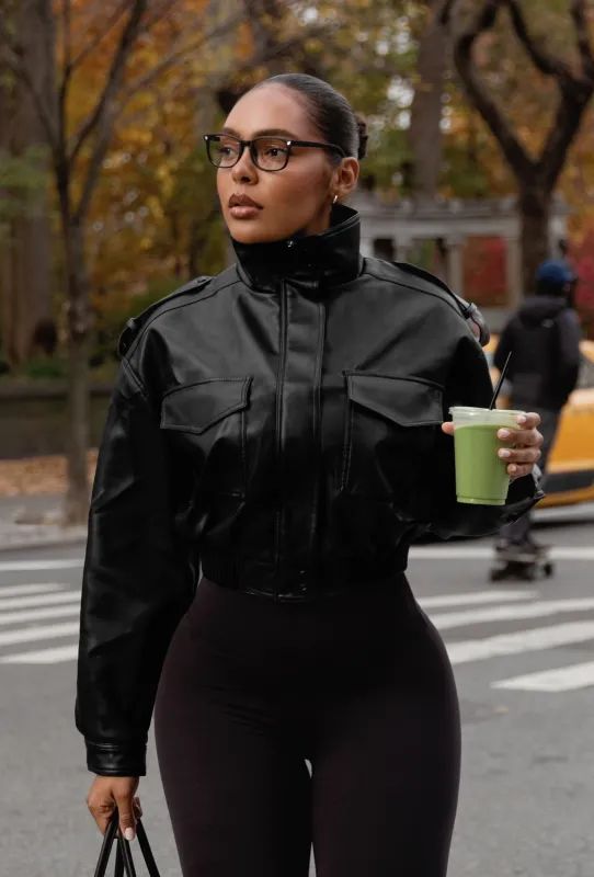 Highline Bomber Jacket - Black sold by Matte Collection