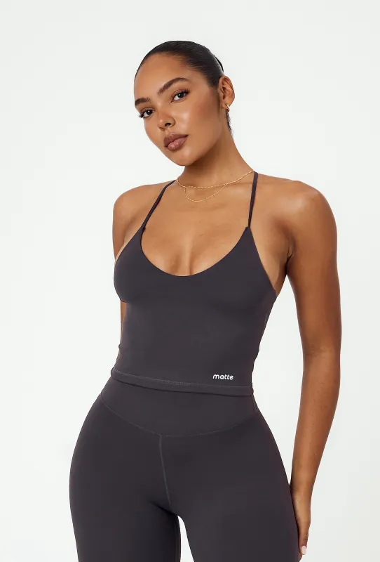 Bareform Double Layer Tank - Slate sold by Matte Collection