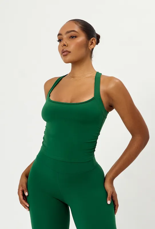 Soft Cinch Tank - Fern sold by Matte Collection