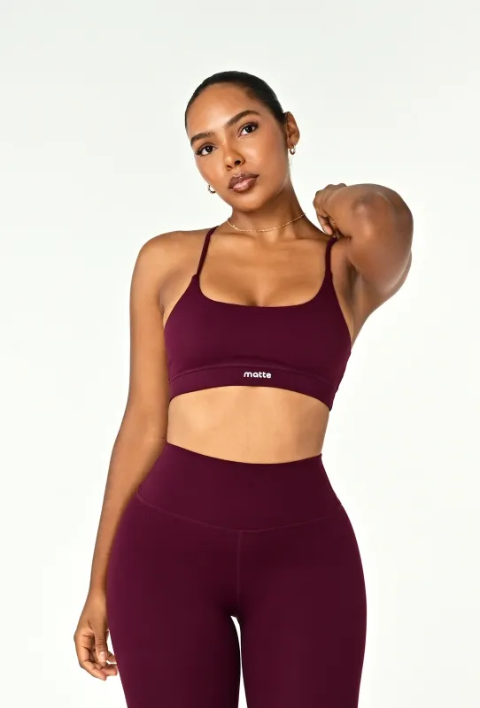 Aerolux Bra - Burgundy sold by Matte Collection