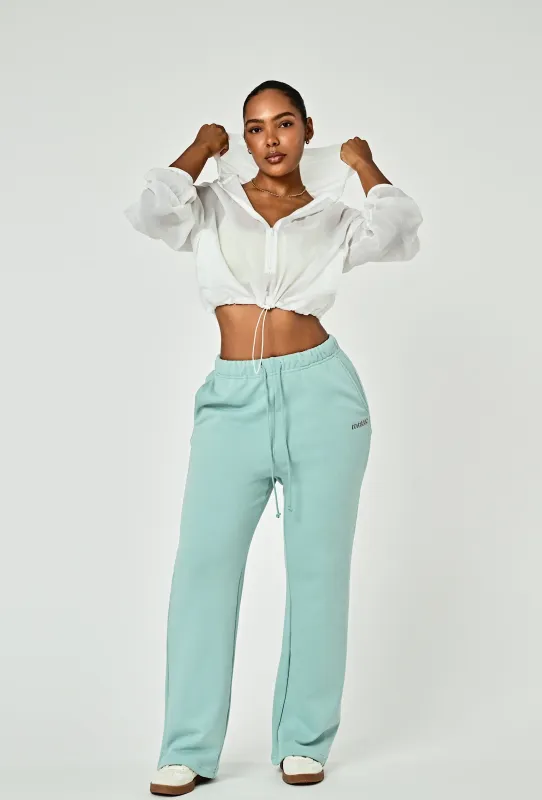 Wide Leg Terry Sweat - Mint sold by Matte Collection