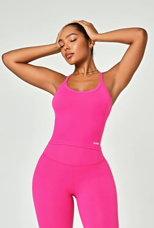 Crossflow Tank - Pink Berry sold by Matte Collection