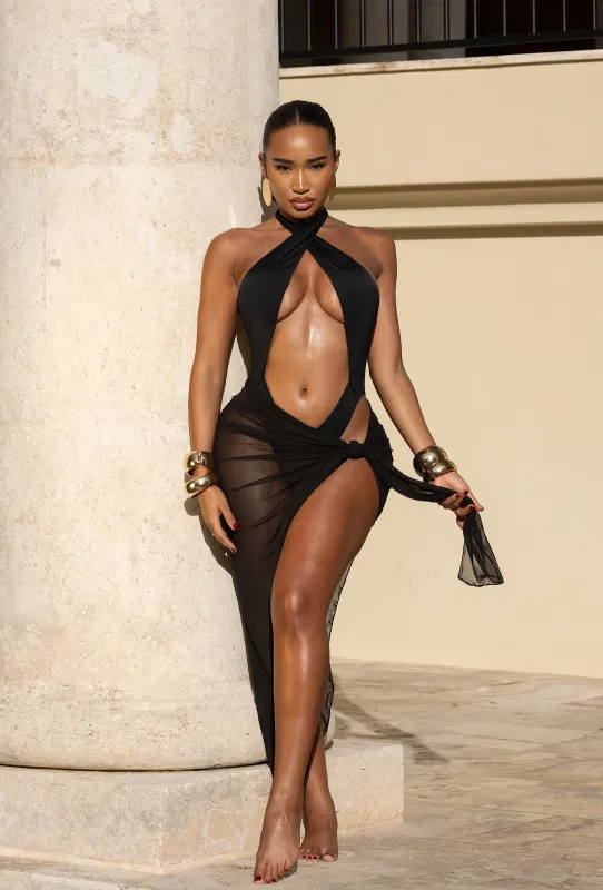 Enyo Sarong - Black sold by Matte Collection