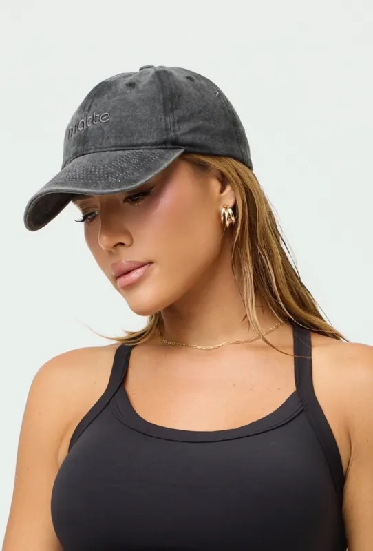 Essential Denim Cap - Onyx sold by Matte Collection