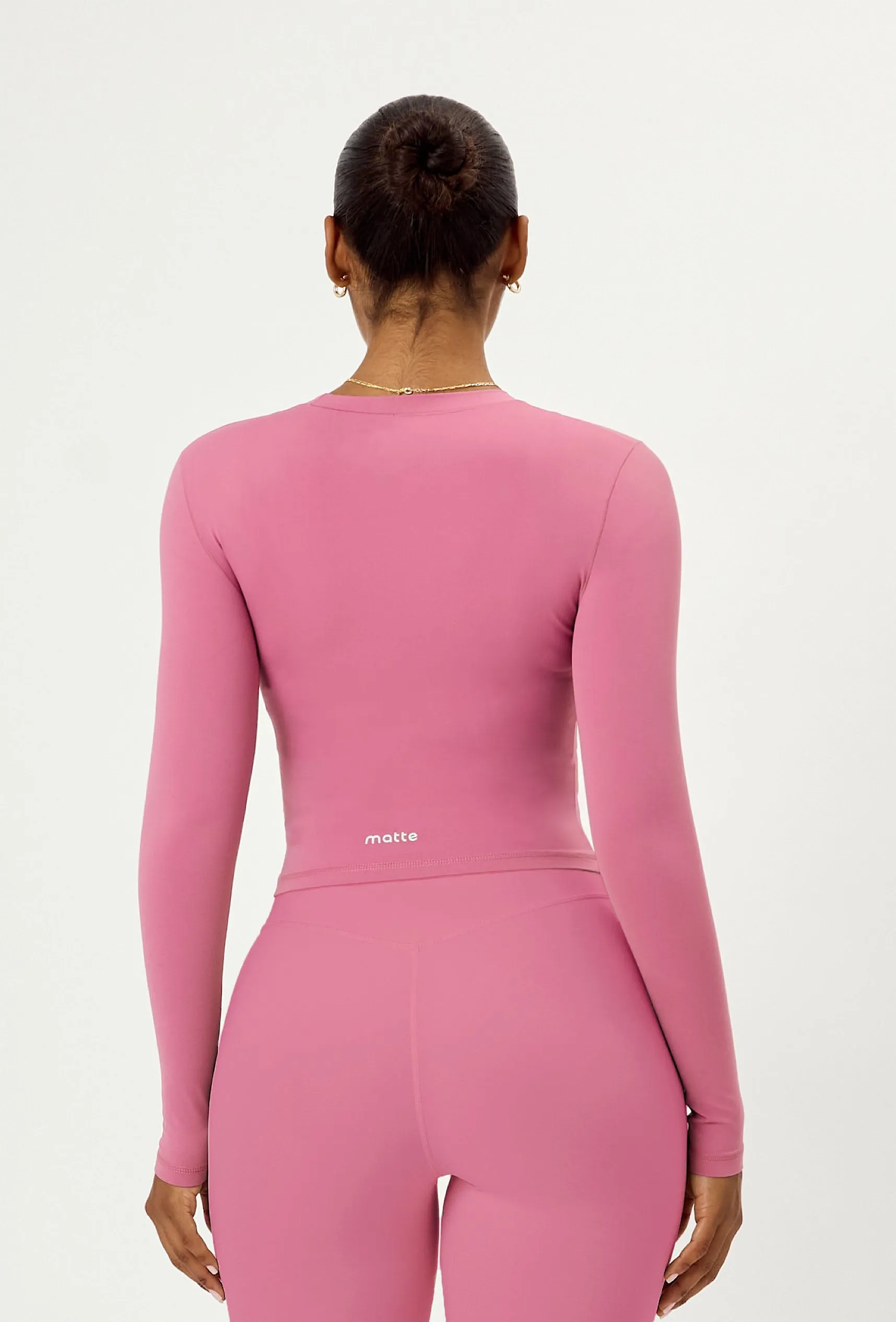 Cloudform Long Sleeve Crop - Pink Cloud sold by Matte Collection product image thumbnail 2