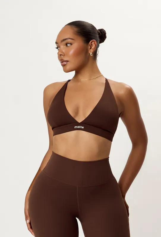 Softsculpt Triangle Bra - Espresso sold by Matte Collection