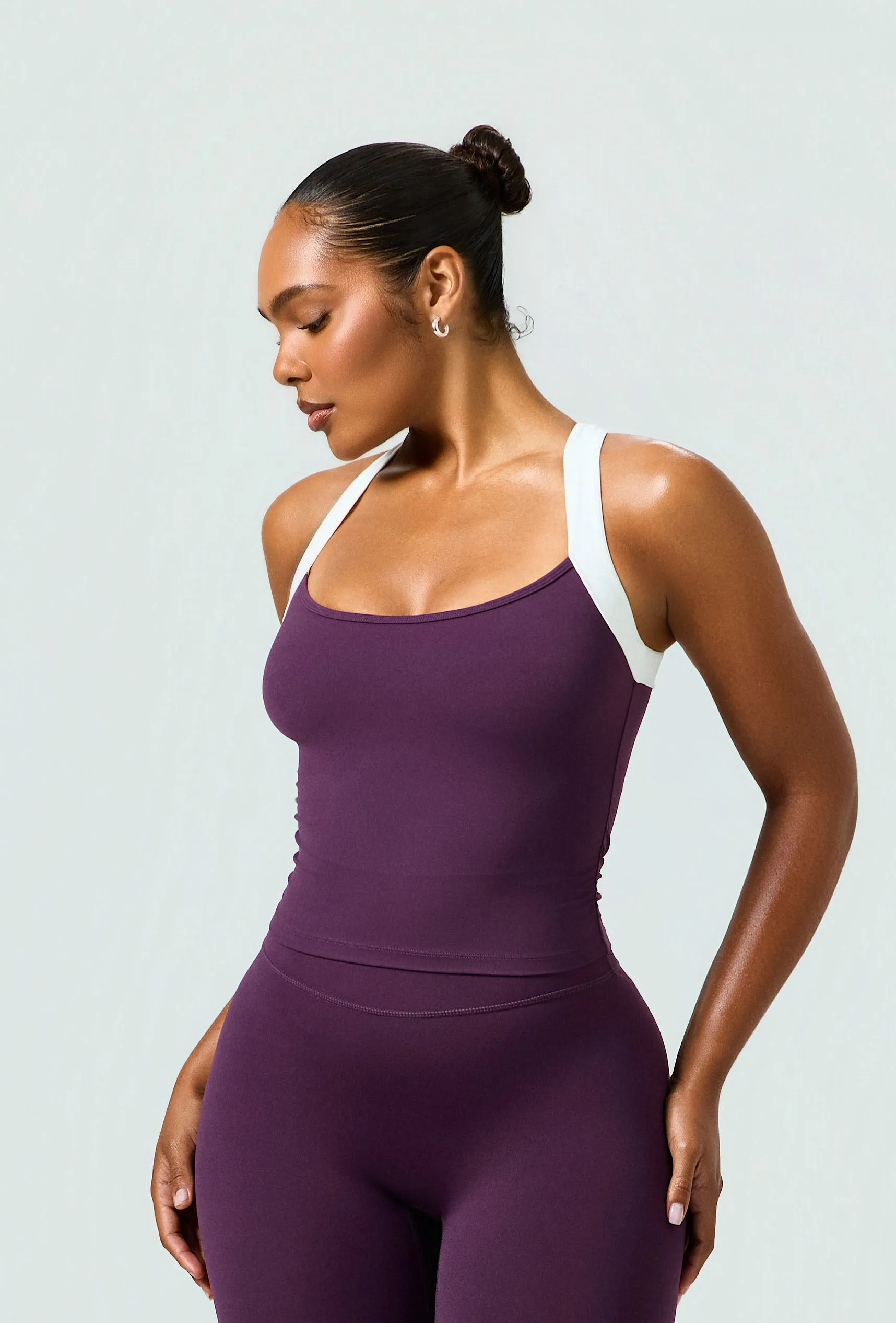 Soft Cinch Tank - Plum sold by Matte Collection