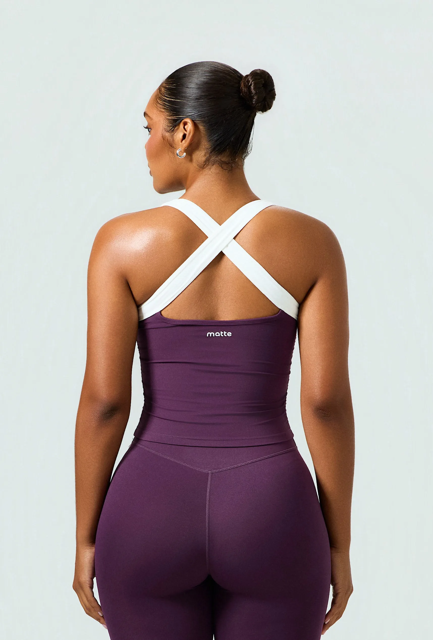 Soft Cinch Tank - Plum sold by Matte Collection product image thumbnail 2