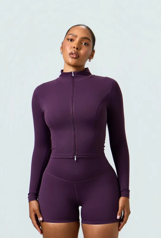 Essential 4" Biker Shorts - Plum made by Matte Collection