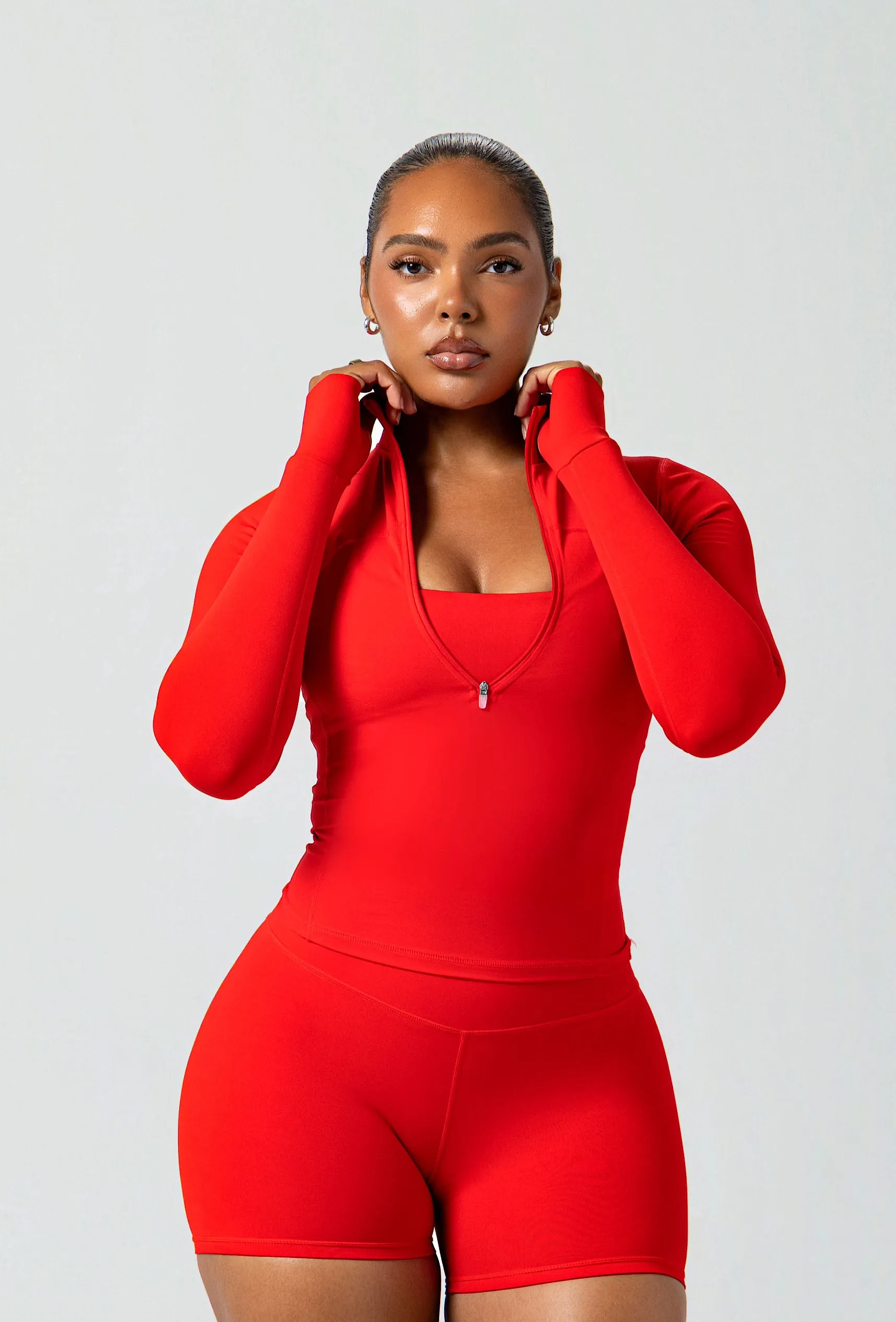 Contour Half Zip - Maraschino sold by Matte Collection product image thumbnail 2
