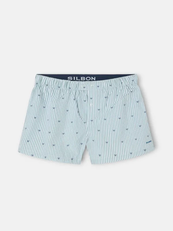 Green racket striped underwear sold by Silbon