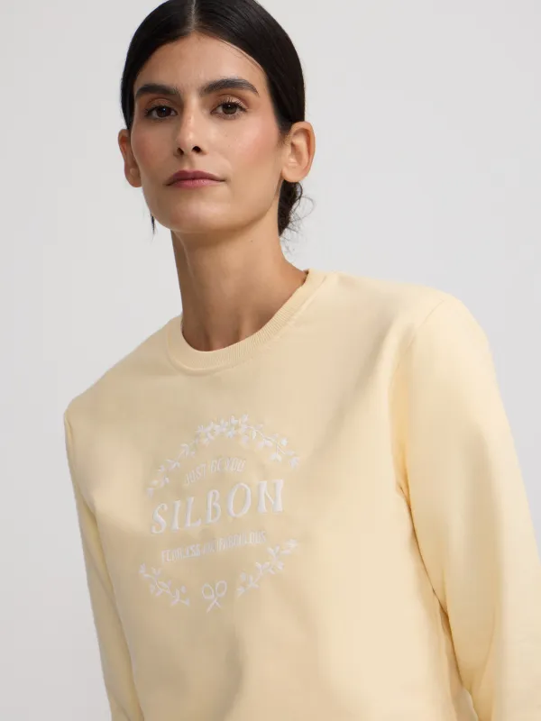 Silbon Be You yellow women's sweatshirt sold by Silbon