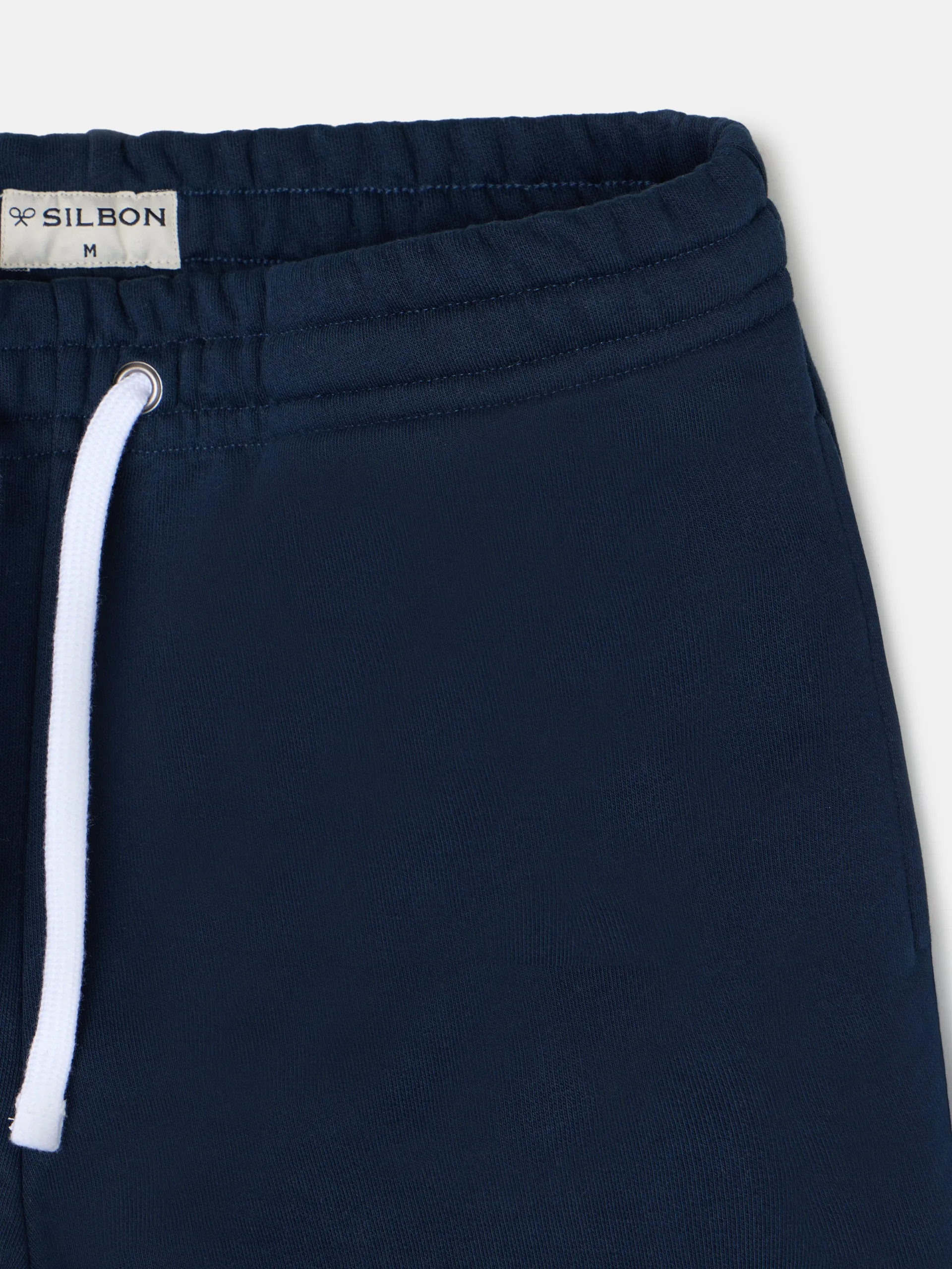 Navy blue sports Bermuda shorts sold by Silbon product image thumbnail 2