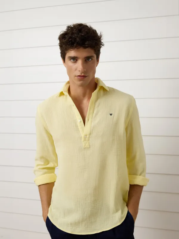 Yellow comfort mini logo t-shirt sold by Silbon