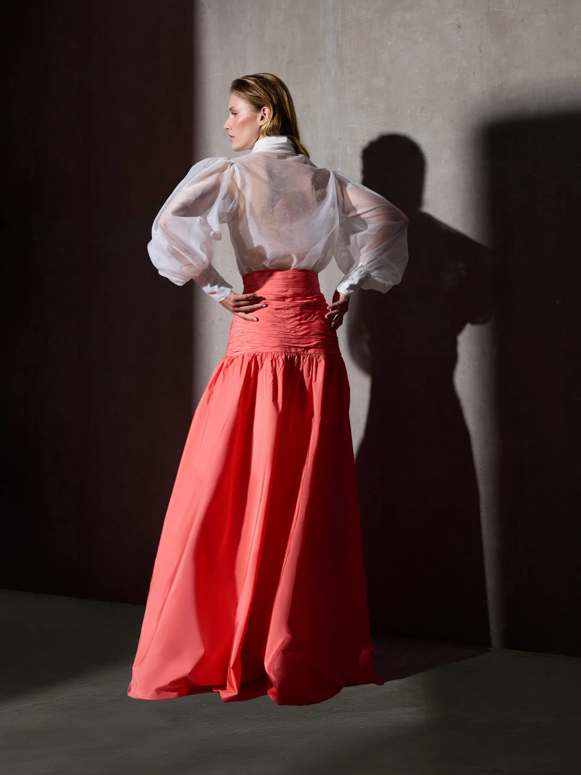 CaprileXSilbon white organza shirt sold by Silbon product image thumbnail 5