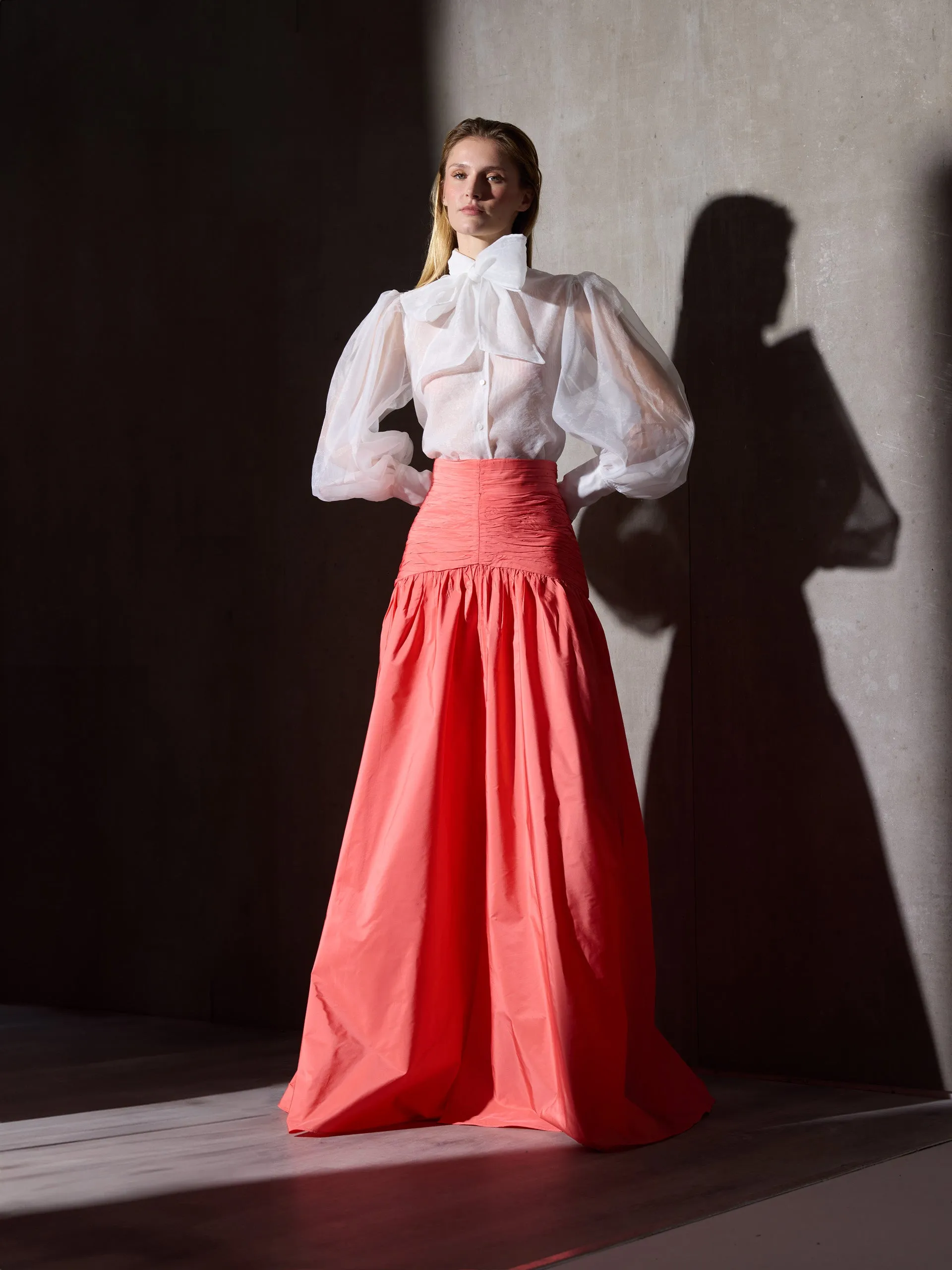 CaprileXSilbon white organza shirt sold by Silbon product image thumbnail 3