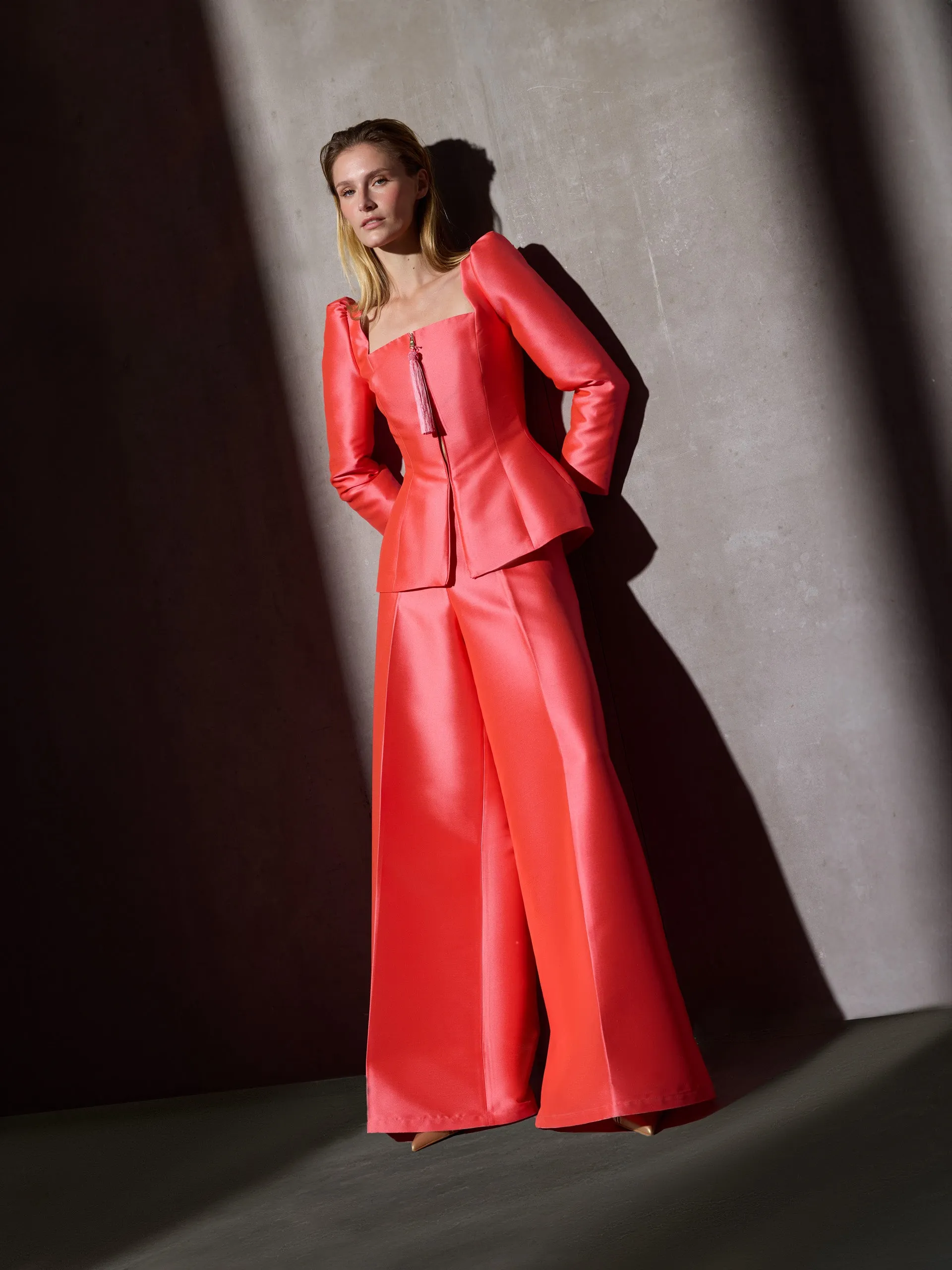 Structured CaprileXSilbon coral blazer sold by Silbon product image thumbnail 4