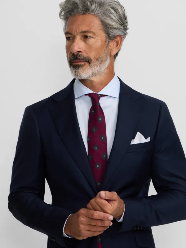 Light blue stretch natural suit jacket sold by Silbon