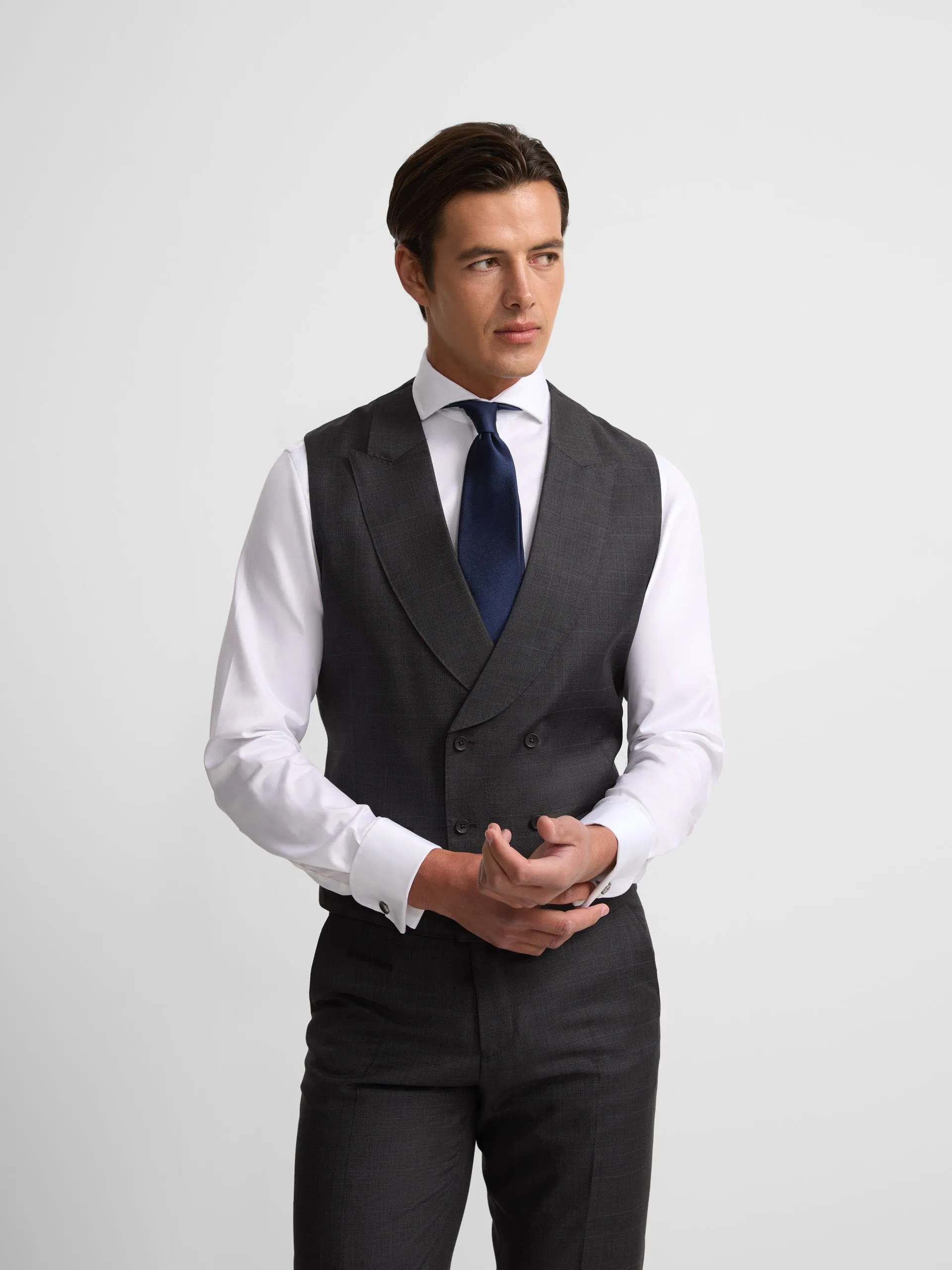 Grey Welsh morning suit vest sold by Silbon