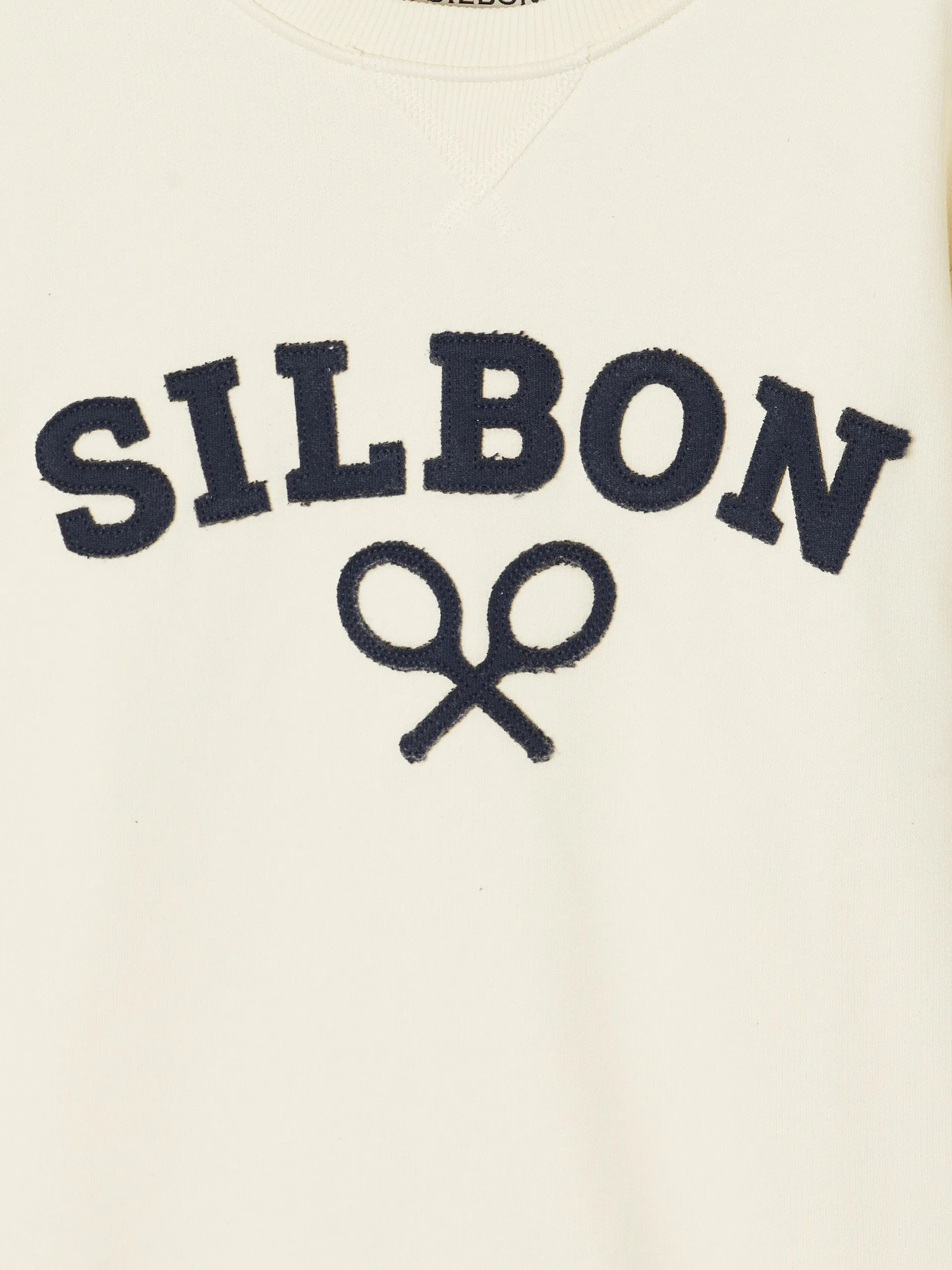 Half cream silbon racket sweatshirt sold by Silbon product image thumbnail 2