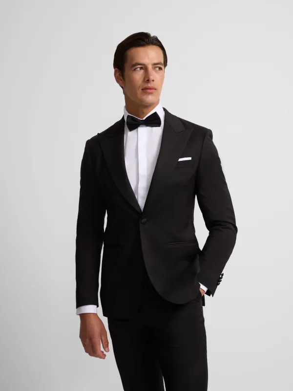 Classic black tuxedo jacket made by Silbon
