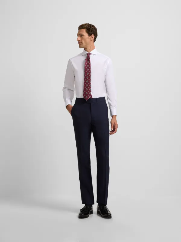 Navy blue essential suit pants sold by Silbon