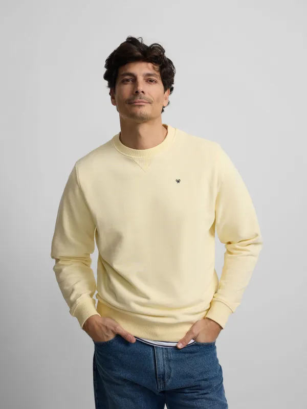 Silbon sweatshirt with yellow mini logo sold by Silbon