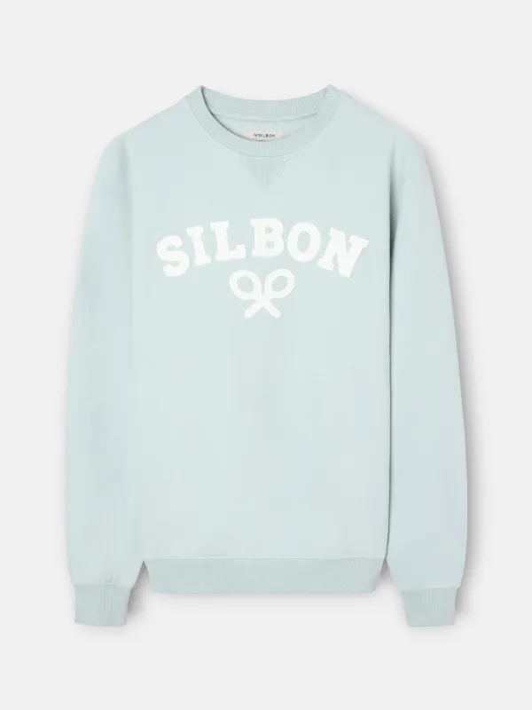 Silbon sweatshirt medium aquamarine racket sold by Silbon