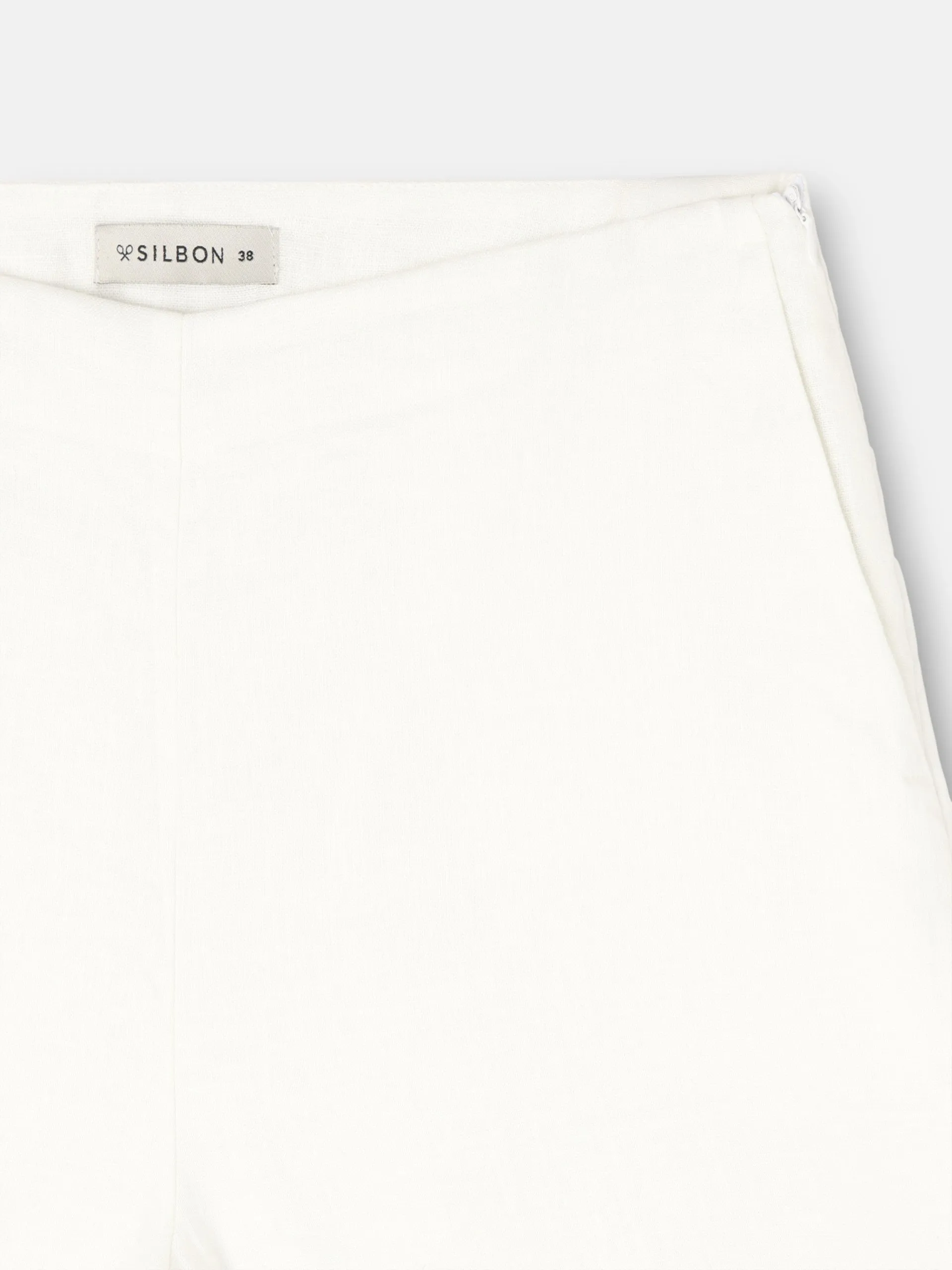 White floral print trousers sold by Silbon product image thumbnail 3