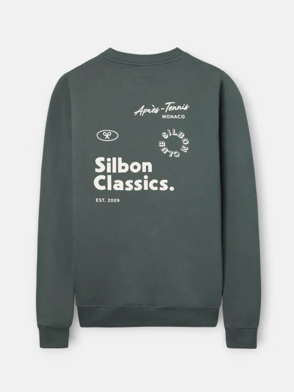 Silbon Classics dark green sweatshirt sold by Silbon
