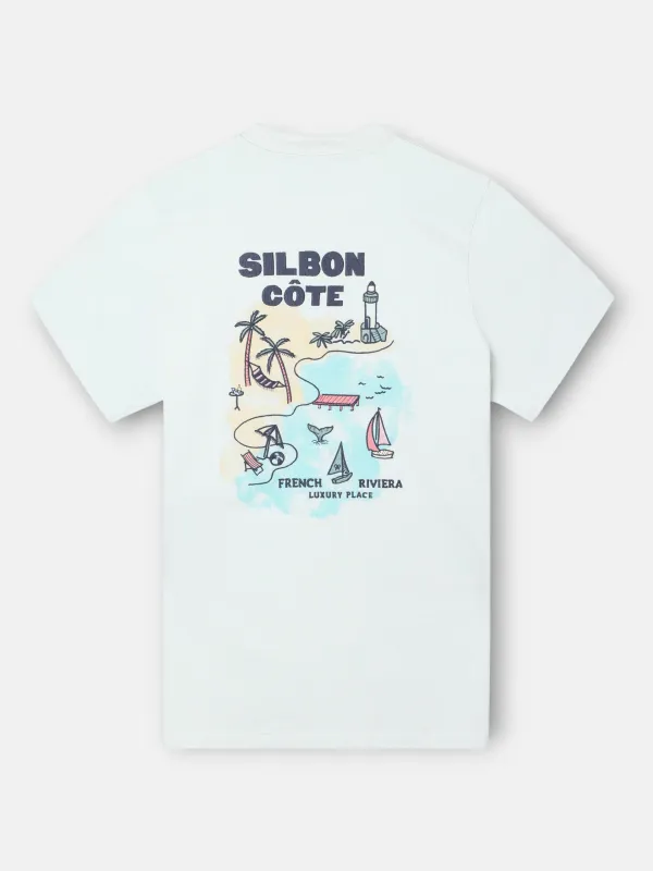 Silbon T-shirt aquamarine cover sold by Silbon