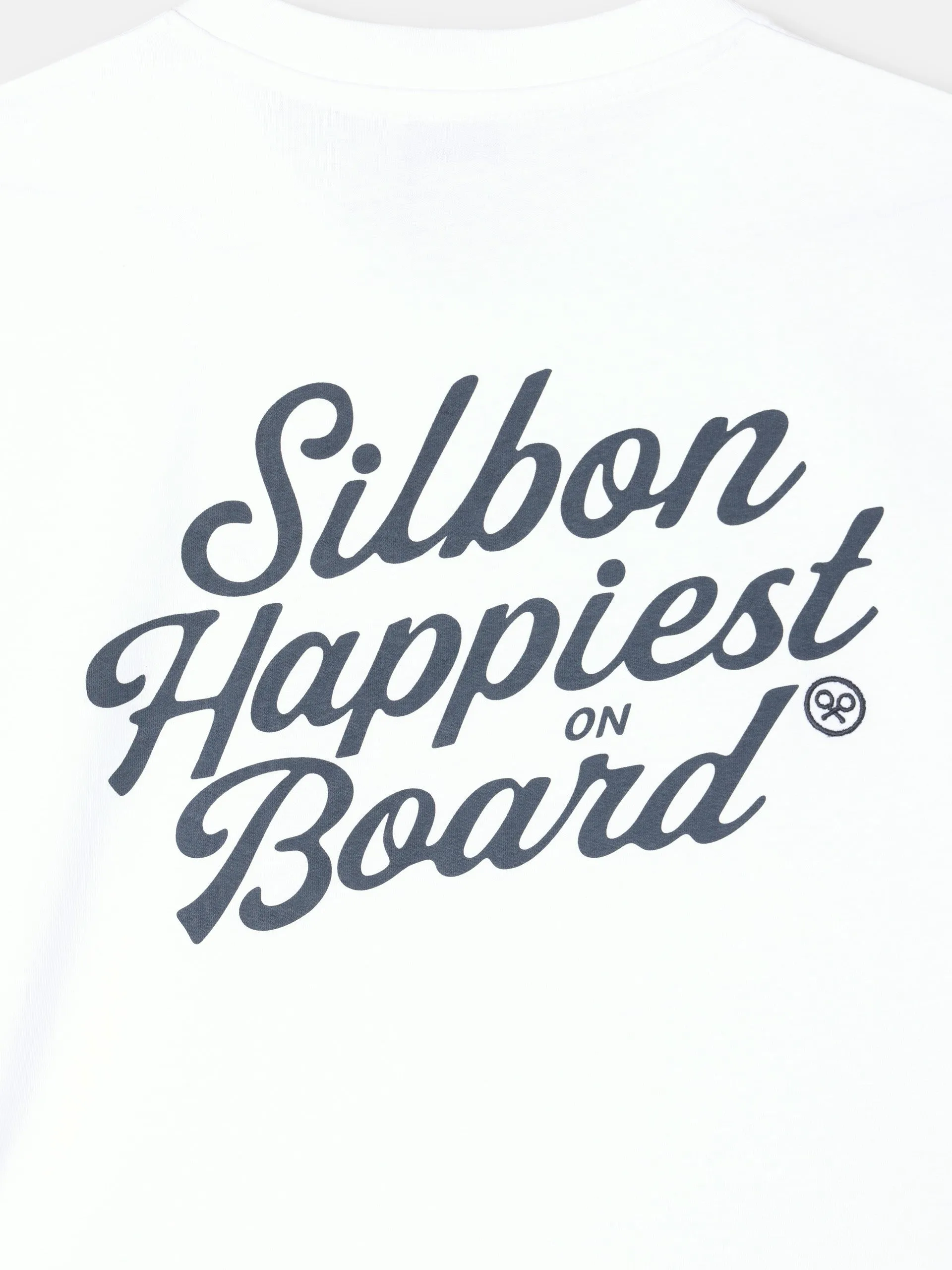 Silbon happiest white t-shirt sold by Silbon product image thumbnail 3